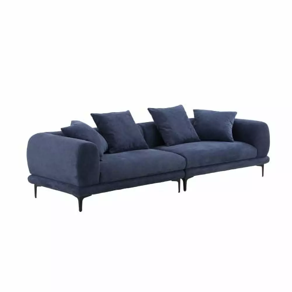 108.3'' Modern Sofa Couch 4-Seater Fabric Sofa for Livingroom Office BLUE