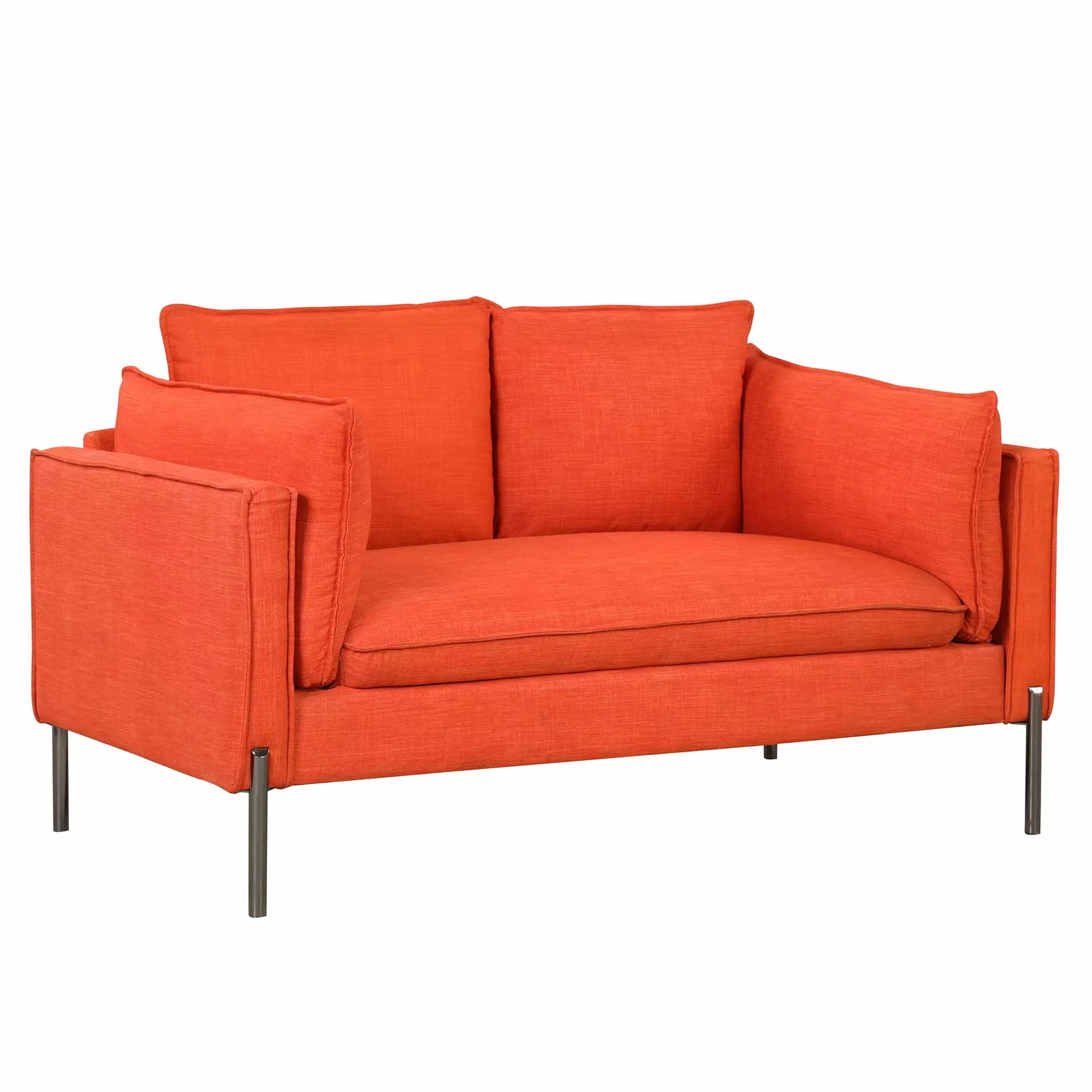 CoSoTower Modern Style Sofa Linen Fabric Loveseat Small Love Seats Couch For Small Spaces. Living Room. Apartment