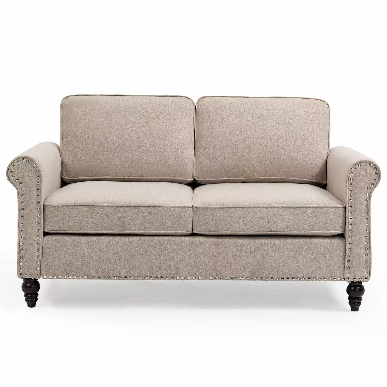 45 inch. 2 Seater Loveseat Sofa. Mid Century Modern Couches for Living Room. Button Tufted Sofa