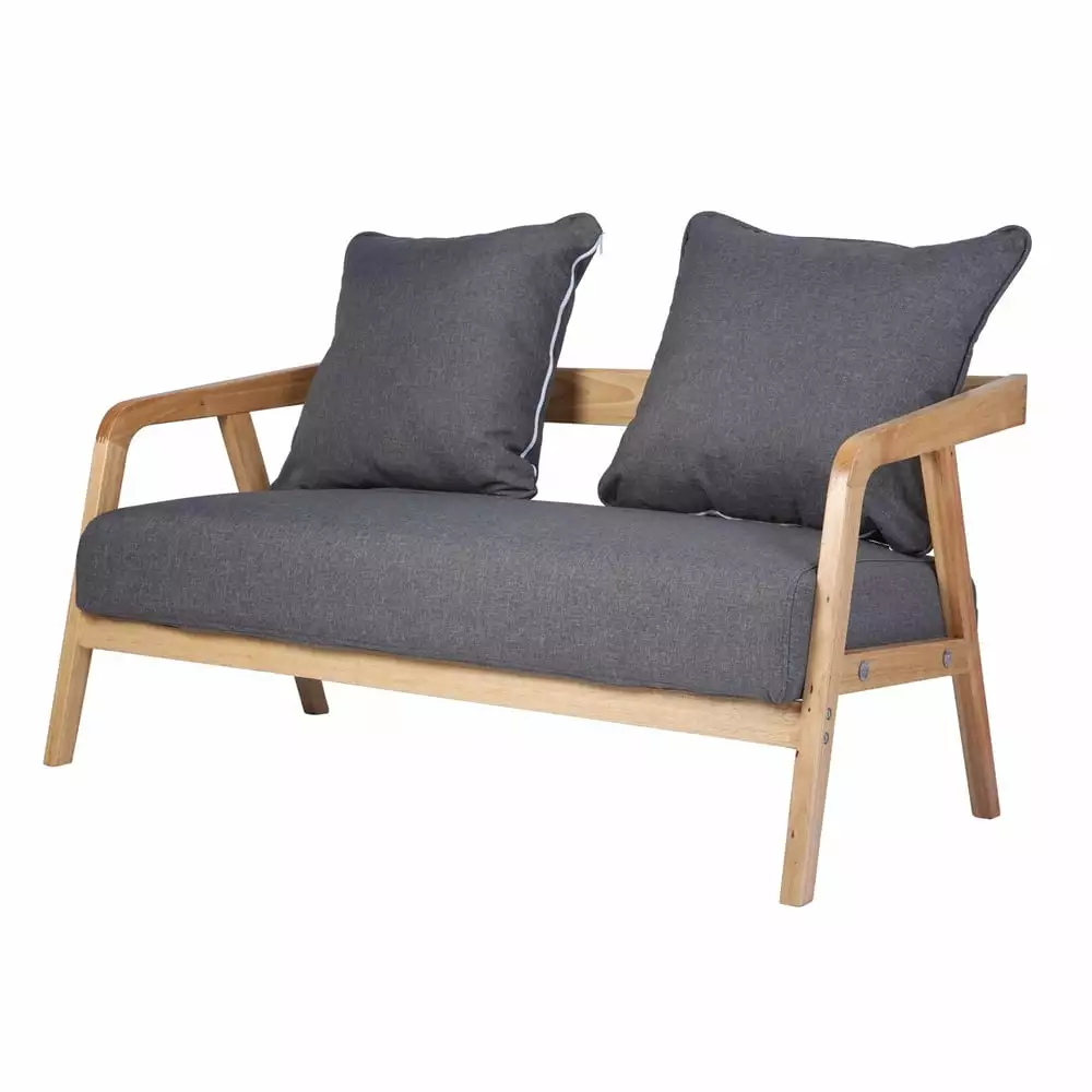 51 W Loveseat Sofa. Modern Love Seat Couches for Living Room. Upholstered 2-Seater Love Seats with Wood Frame for Compact Space. Apartment. Bedroom