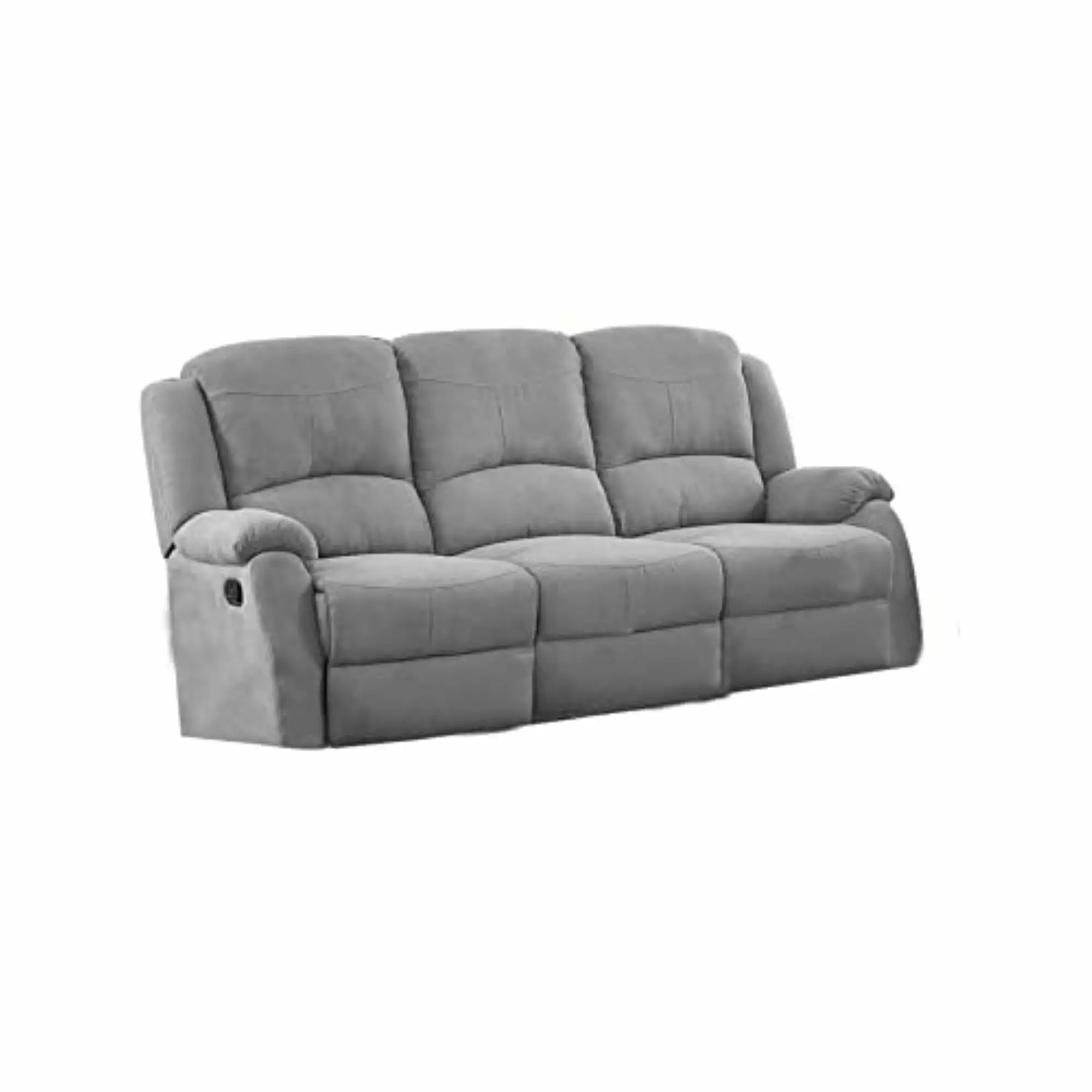 ACME Zorina Contemporary Fabric Upholstered Motion Sofa in Gray