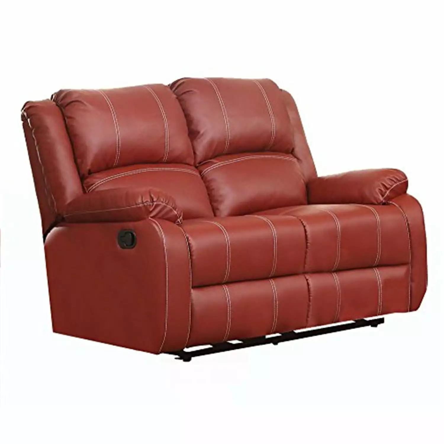 ACME Zuriel Reclining Loveseat in Red Faux Leather