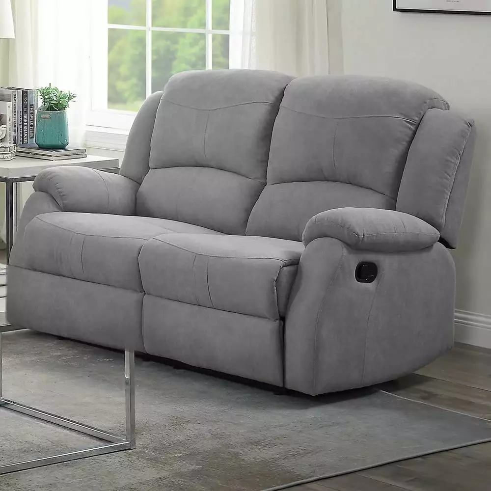 Acme Zorina Motion Loveseat. Gray Fabric