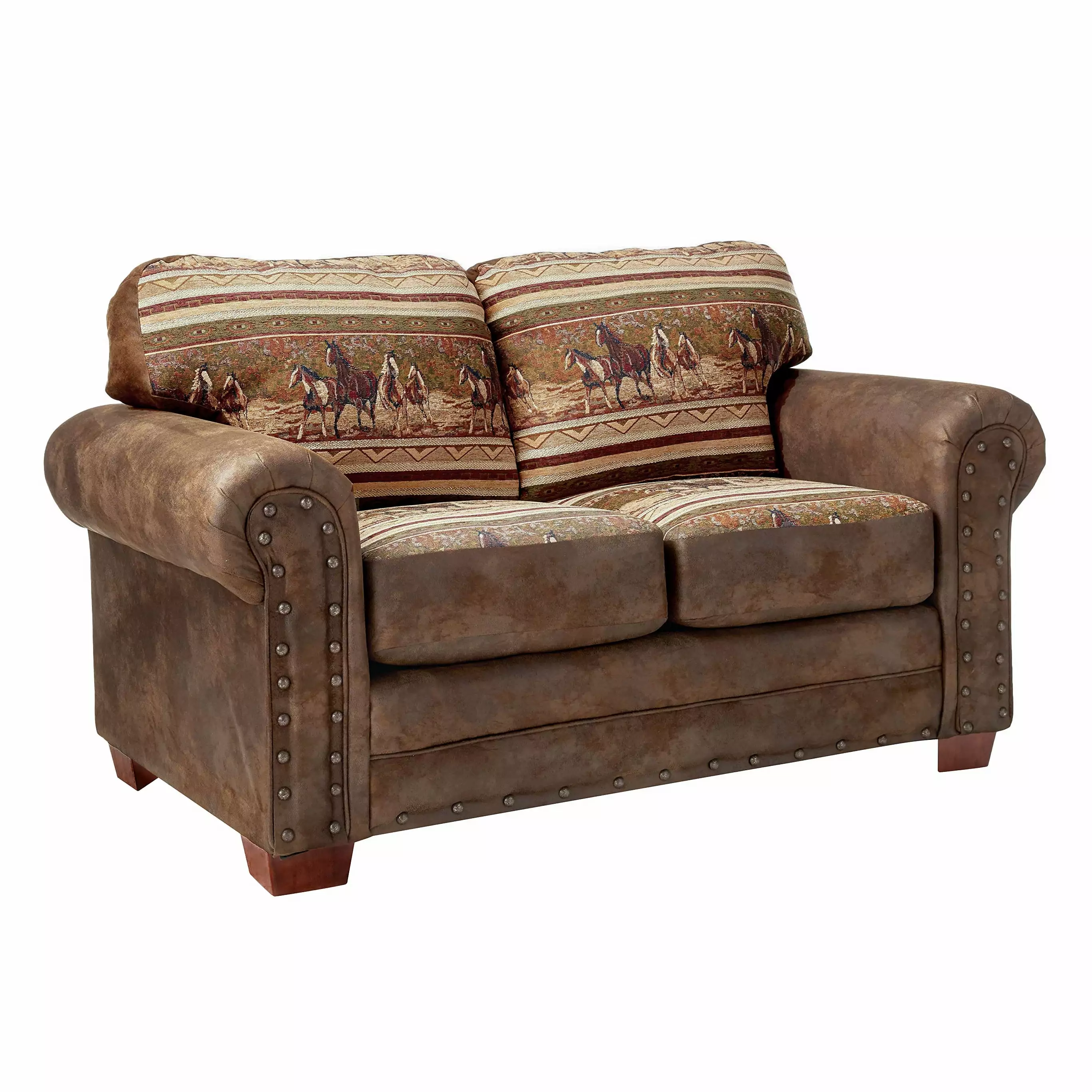 American Furniture Classics Wild Horses Loveseat