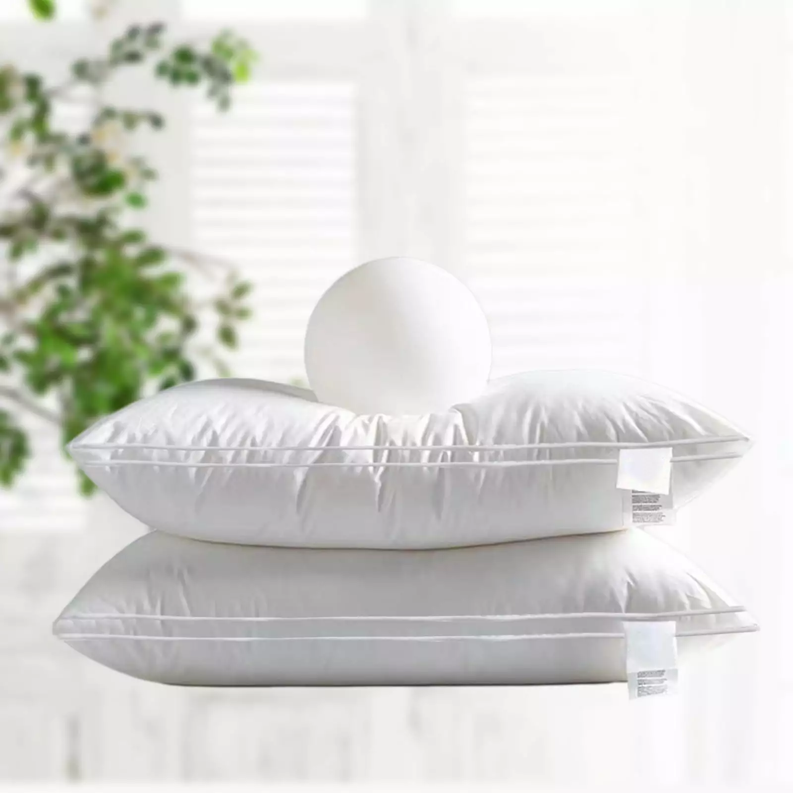 rourlinge All Cotton Super Soft High Resilience White Home Pillow Hotel Grade Cool Quality Suitable For Supine Prone Or Side Sleepers Clearance Items Clearance Sales Today Deals Prime Gift