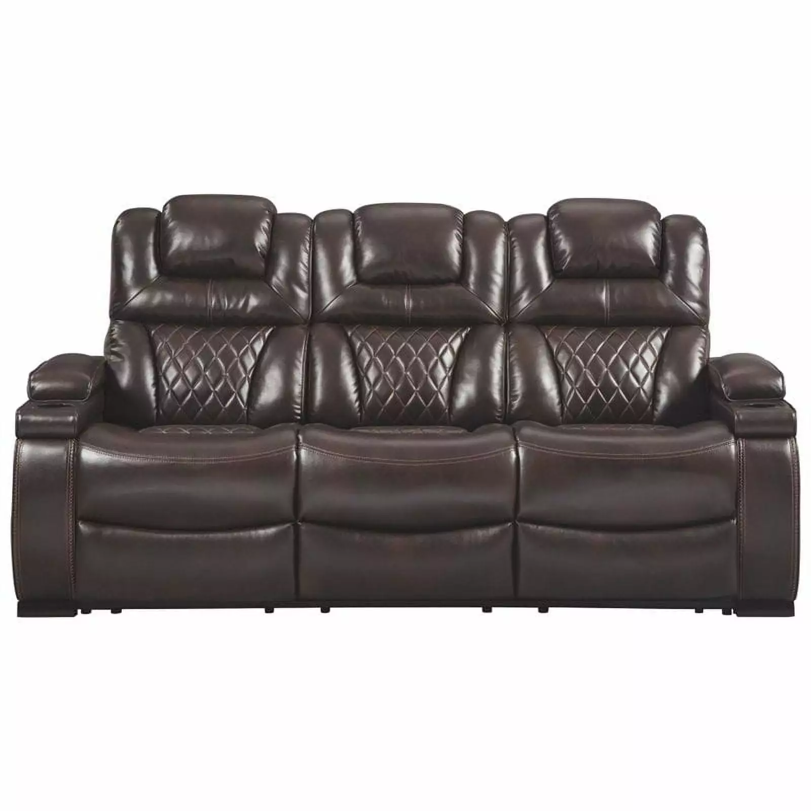 Bowery Hill Power Reclining Sofa in Chocolate