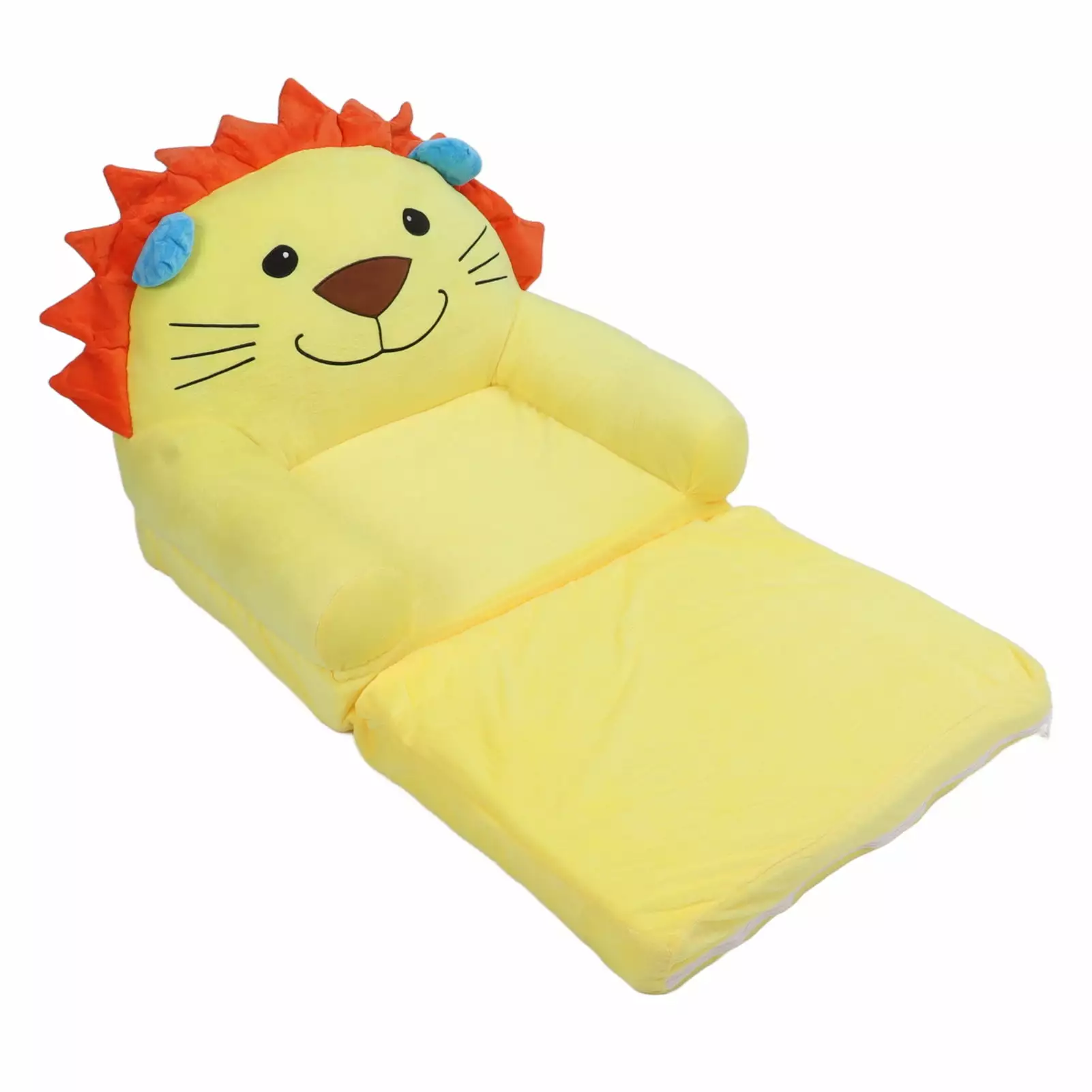 Cartoon Kids Sofa Foldable Children Sofa Plush Soft Cute Cartoon Children Couch Bed With Armrests For Baby Girl 2 Layers