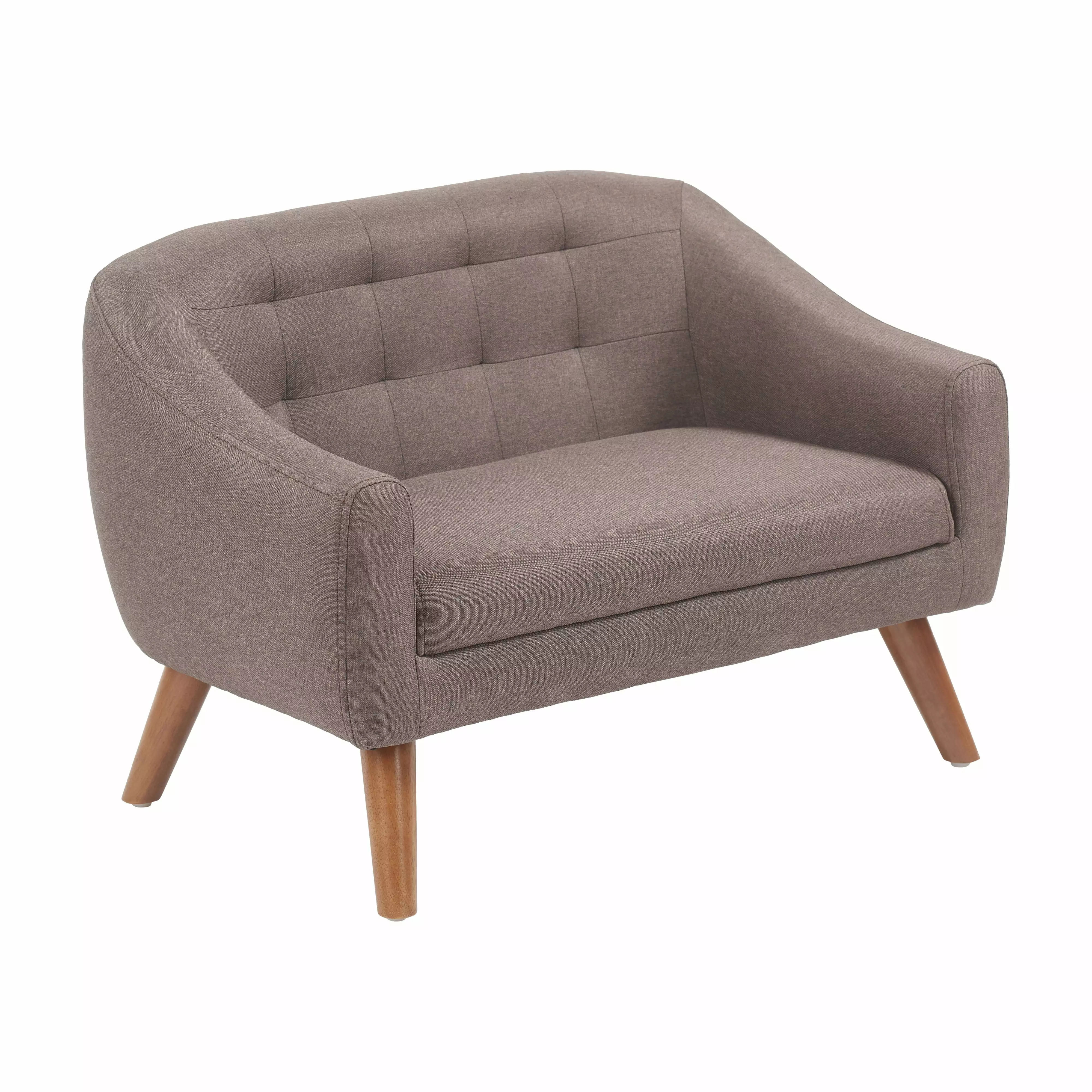 ECR4Kids Willa Loveseat. Raisin