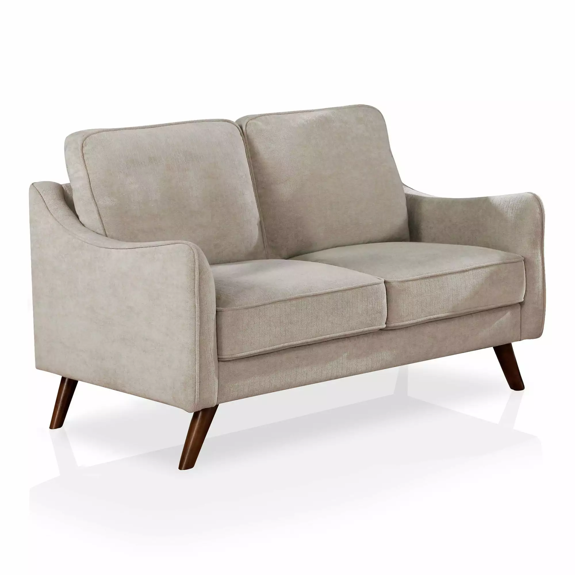 Furniture of America Cowen Loveseat. Light Gray