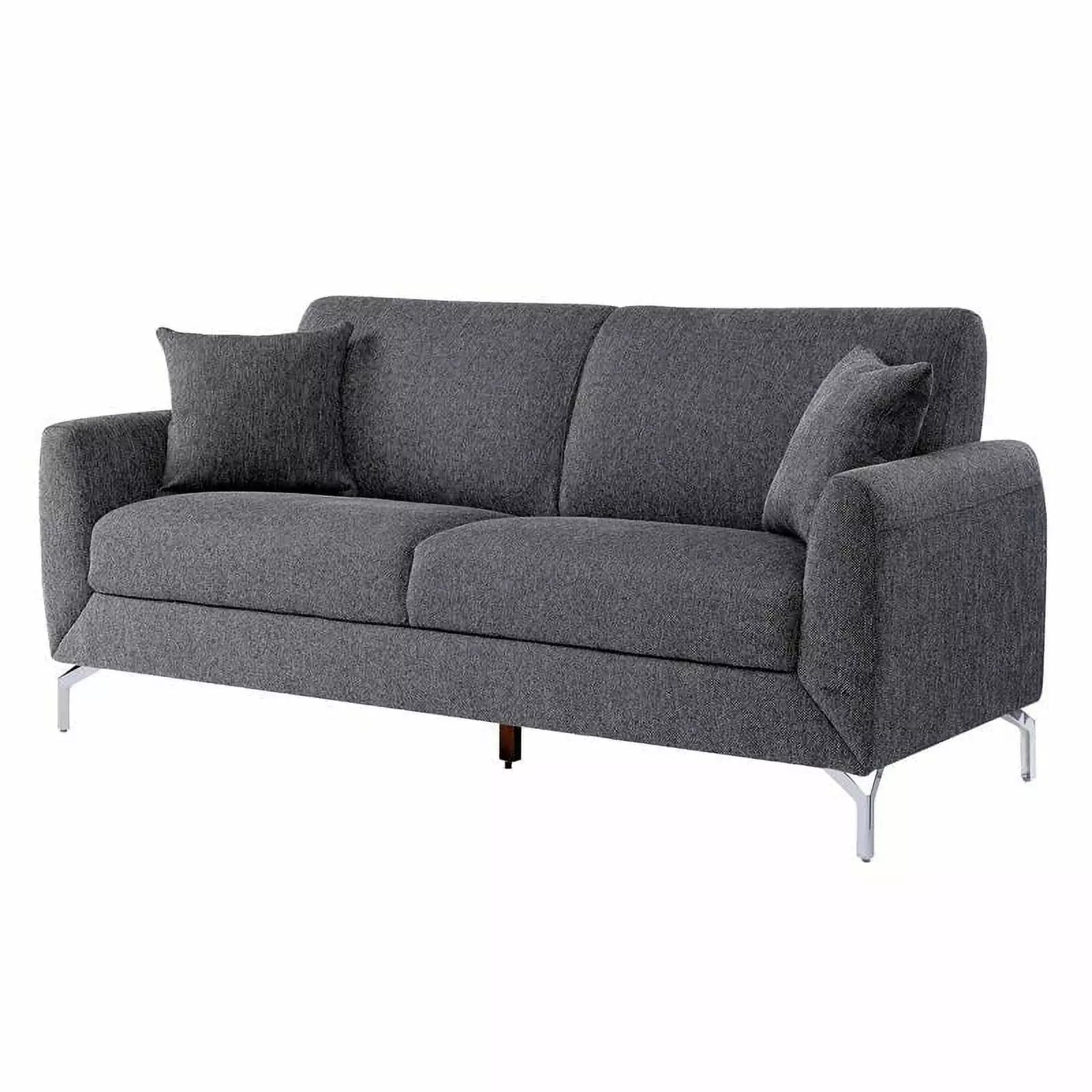 Furniture of America Kaci Transitional Fabric Upholstered Sofa in Gray