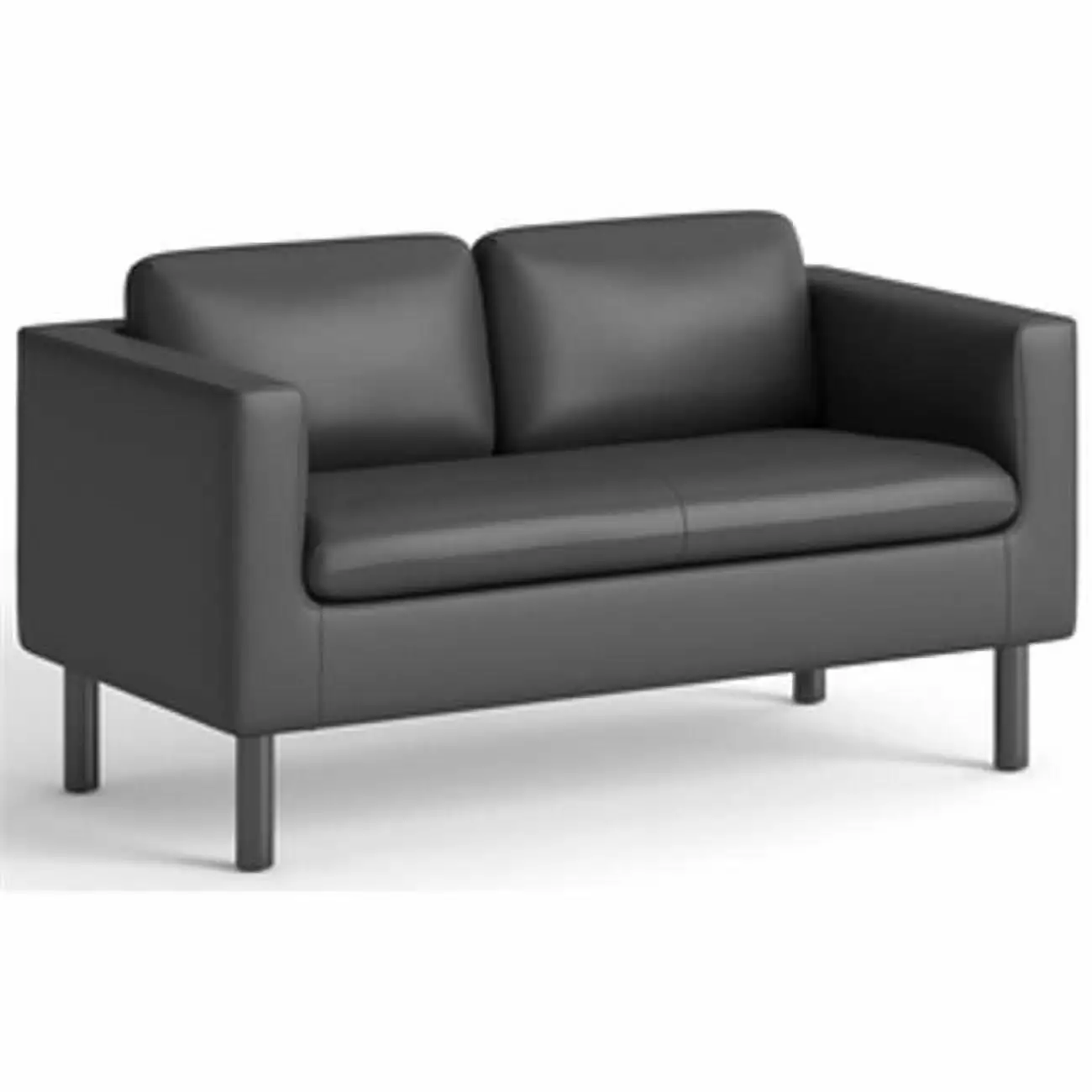 Hon HONVP3LLOVEBLK 53.5 x 26.8 x 29 in. Parkwyn Loveseat - Black