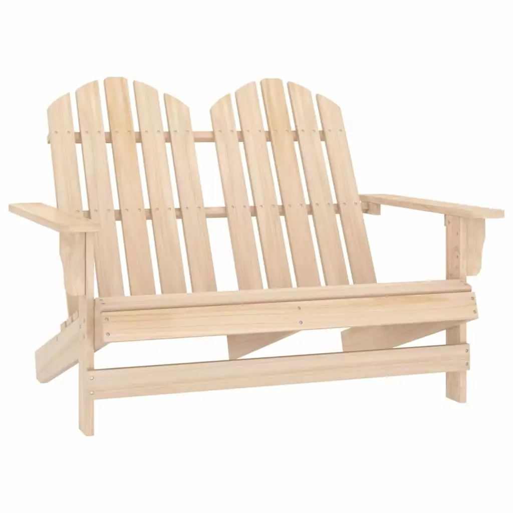 Irfora parcel.Wood Fir Weather Resistant 2-seater Patio Porch Chair Loveseat WithFir Wood Vidaxl 2 Seater Chair In Spruce In Spruce Wood Poolside And Balcony Seater Chair In And Balcony Wood