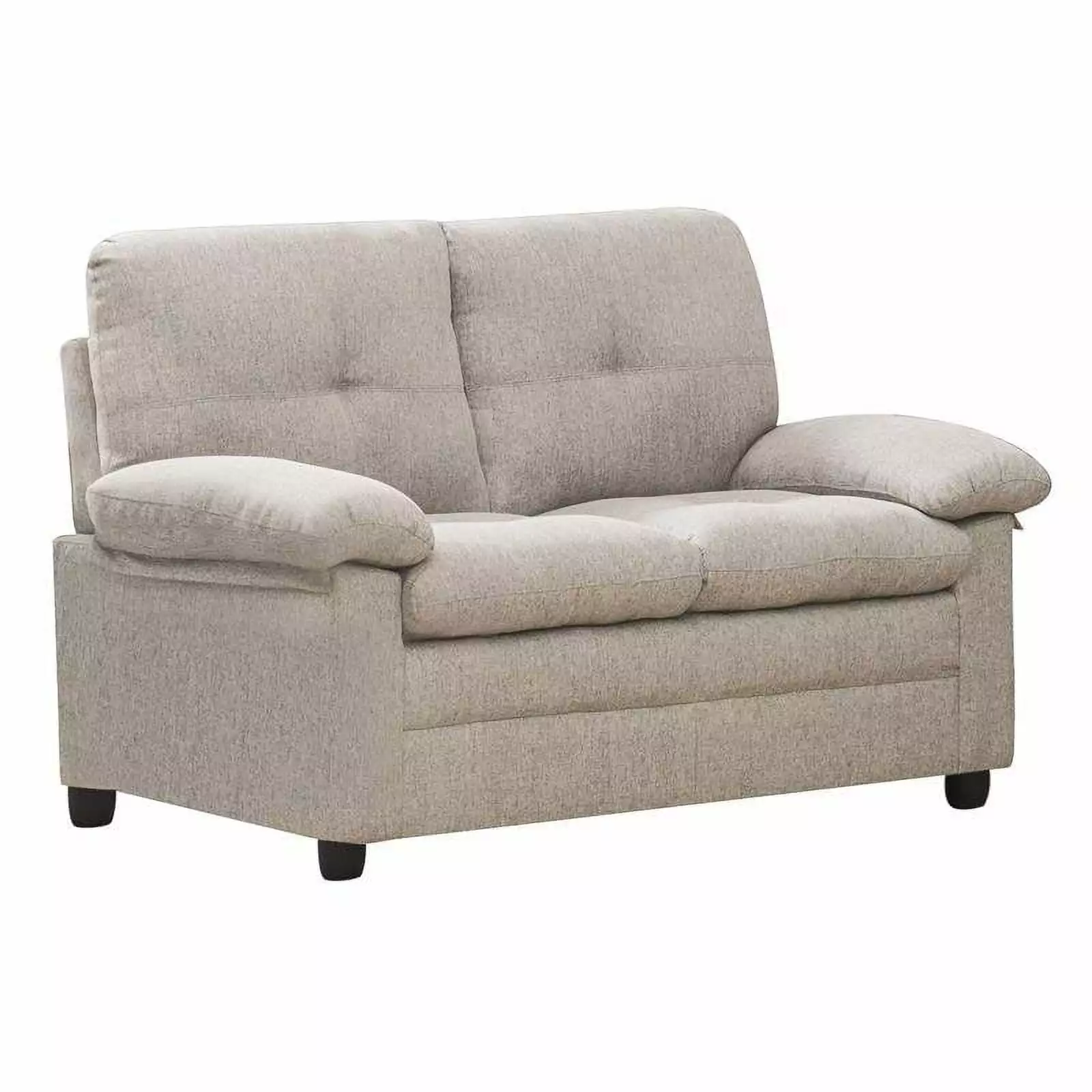 Kingway Furniture Plaencia Living Room Loveseat in Cream