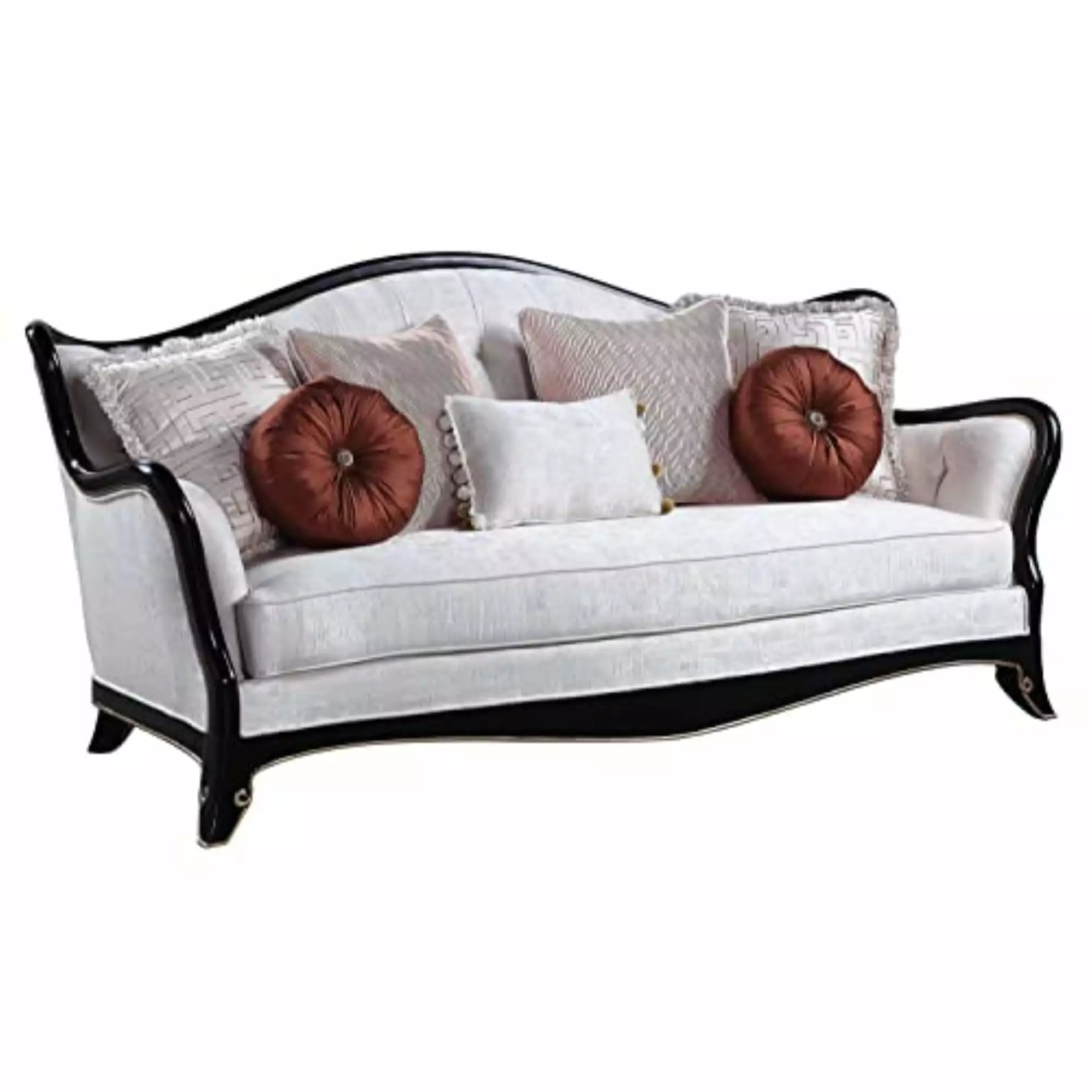 LV00251 - Sofa w/7Pillows. Beige Fabric - Nurmive