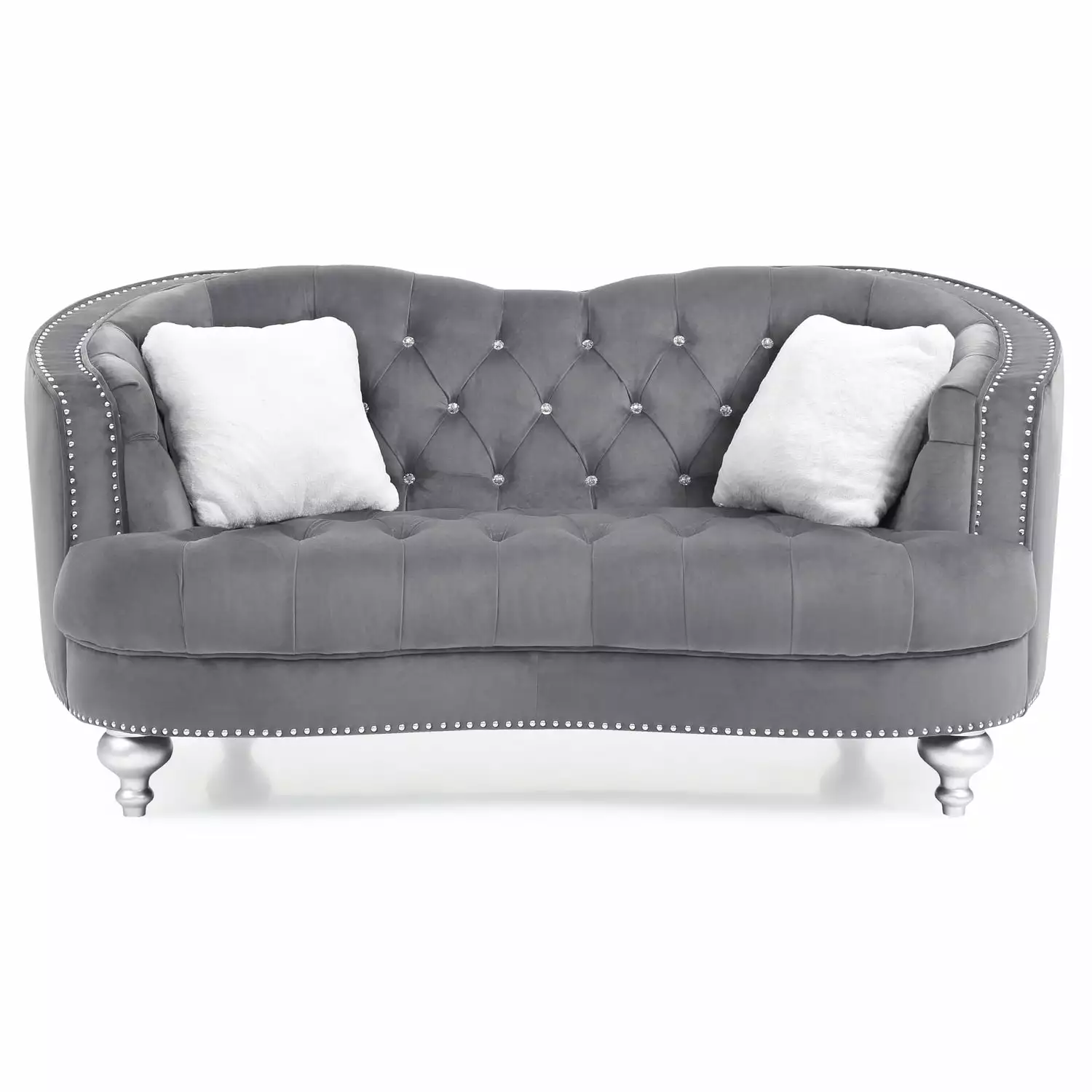 LYKE Home Loveseat . Gray