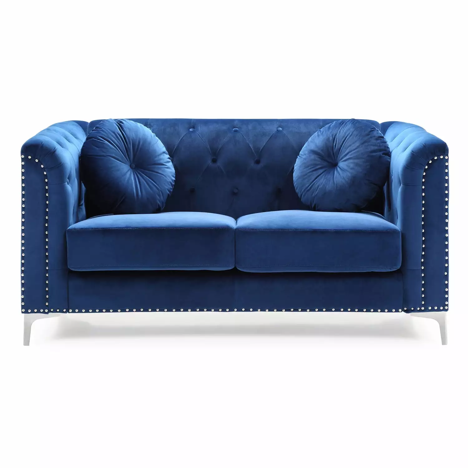 LYKE Home Loveseat. Navy Blue