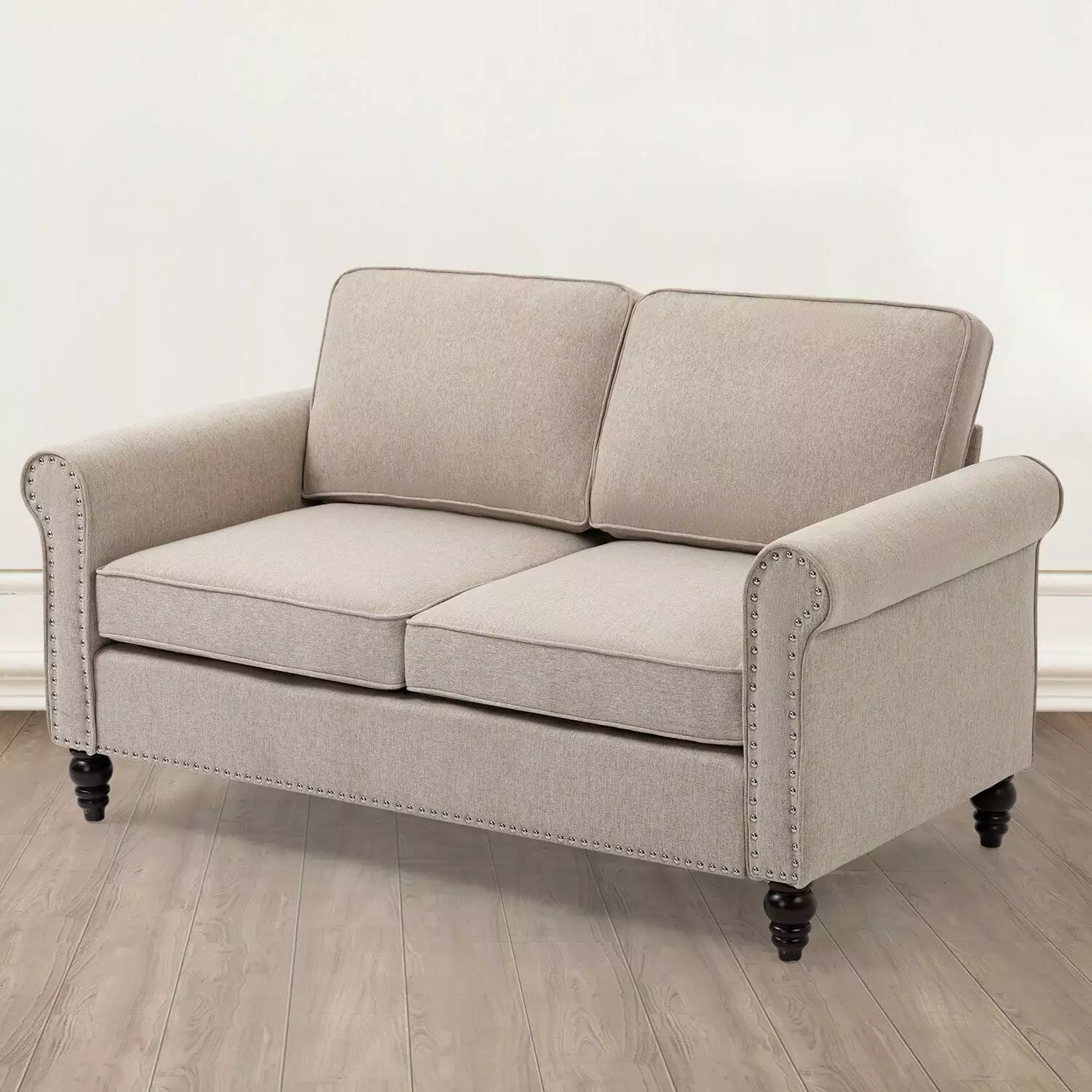 Loveseat Sofa Accent Reclining Couches w/ Rolled Arms Settee