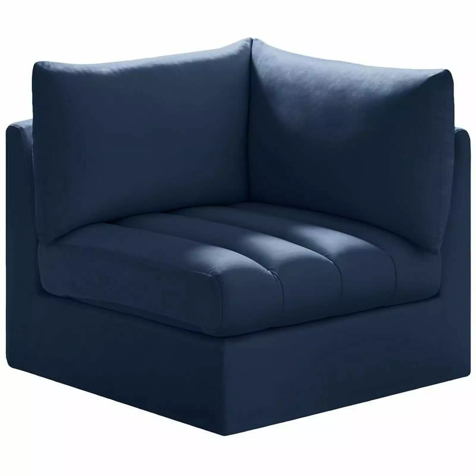 Meridian Furniture Jacob Navy Velvet Corner