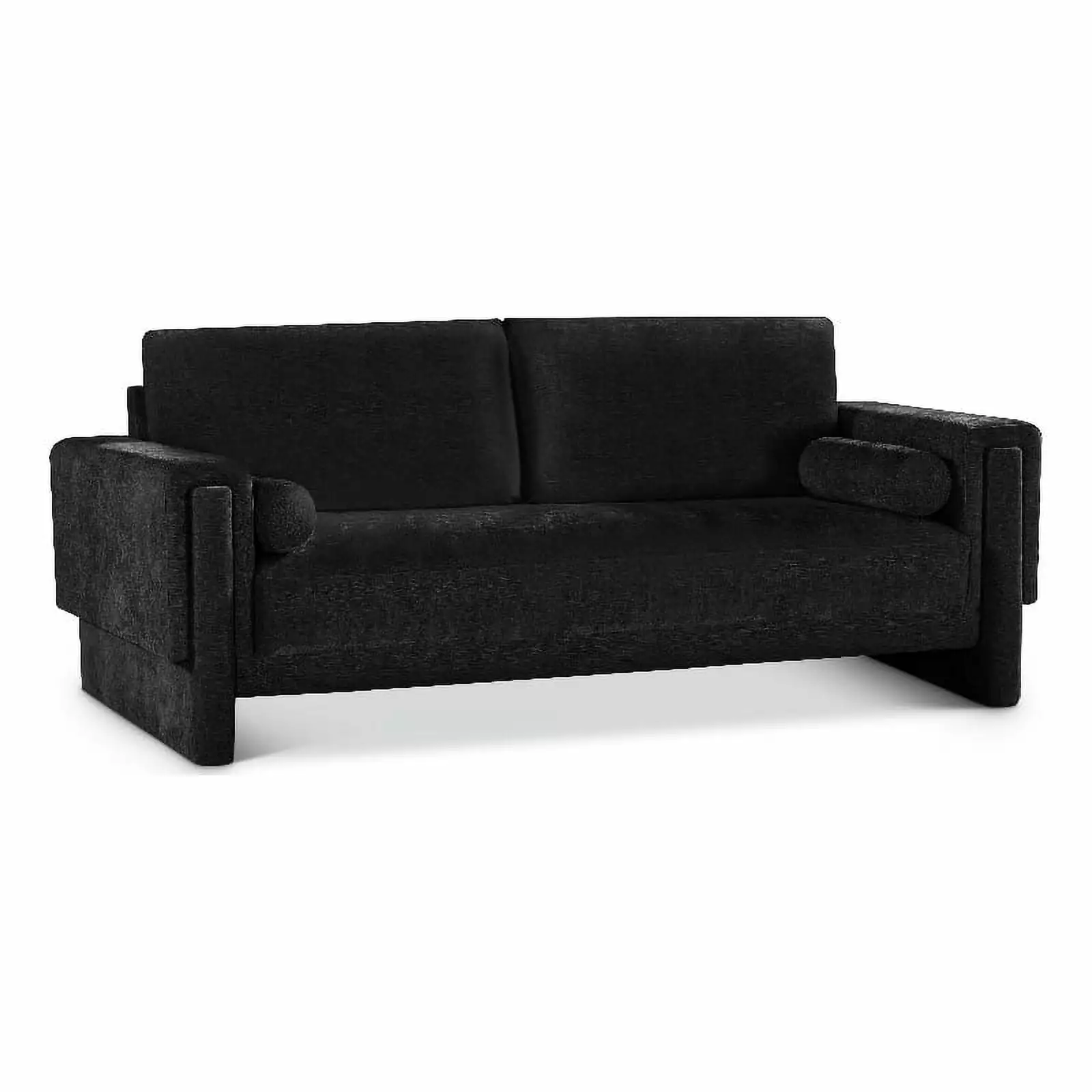 Meridian Furniture Madeline Black Chenille Fabric Sofa