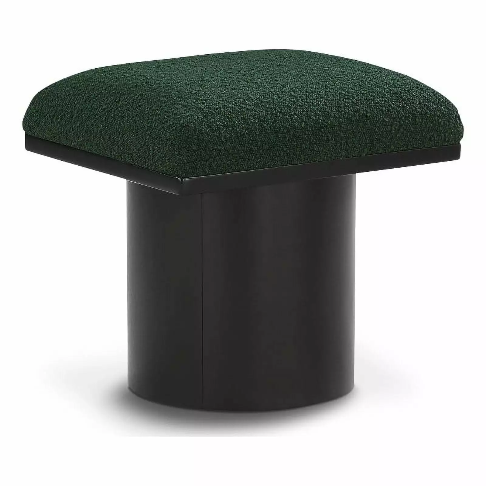 Meridian Furniture Pavilion Green Boucle Fabric Bench/Stool