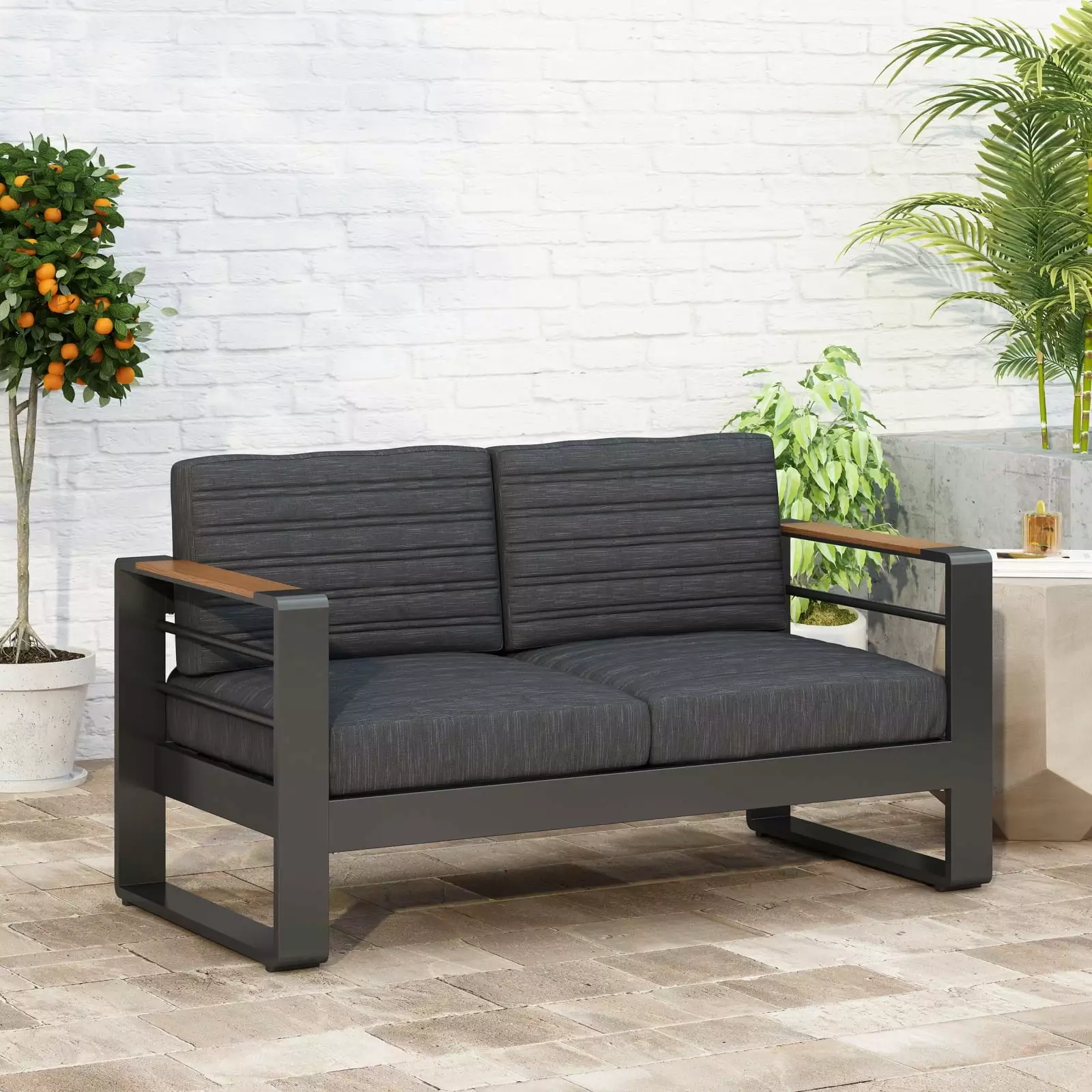 Miekor Furniture GIOVANNA LOVESEAT W5UBLK