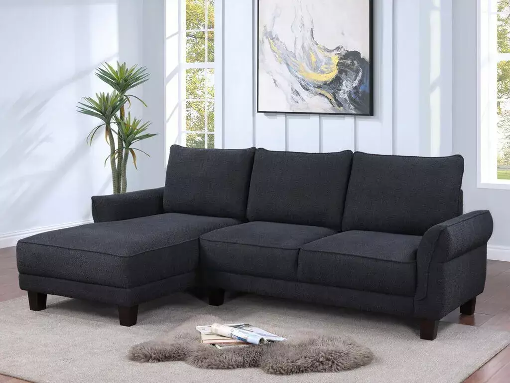 Modern Contemporary Sectional Sofa Chaise Living Room Furniture 1pc L-shape Sofa