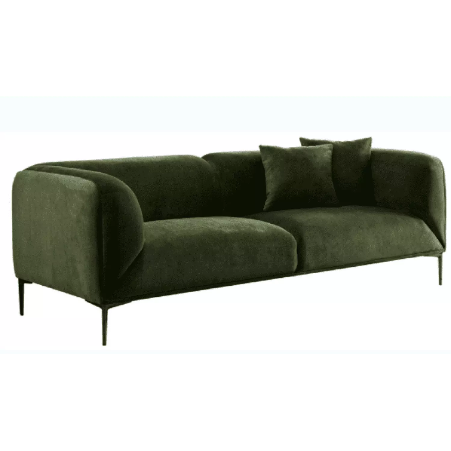 Modern Green Sofa - Perfect for Studios. Living Rooms. and Attics | Stylish and Comfortable Design | High-Resilience Fabric