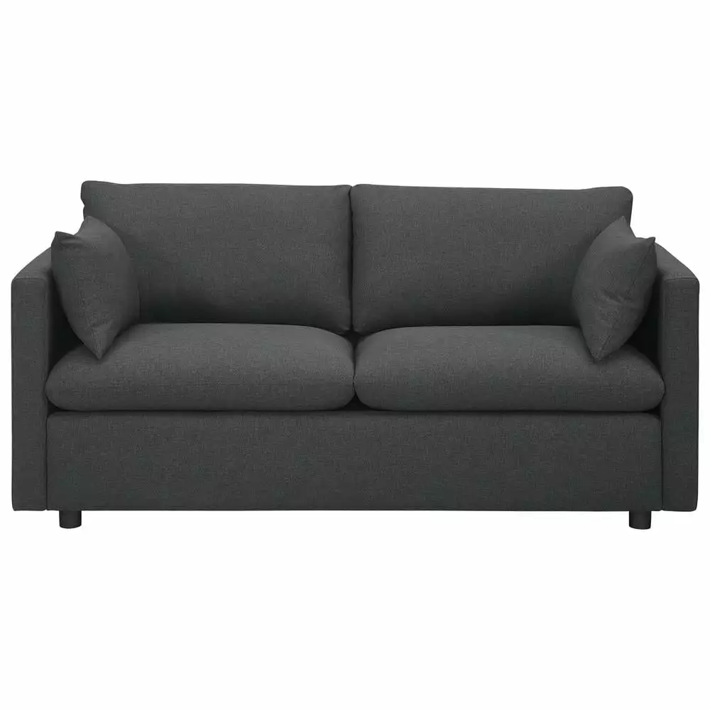 Modway Activate Upholstered Fabric Sofa in Gray