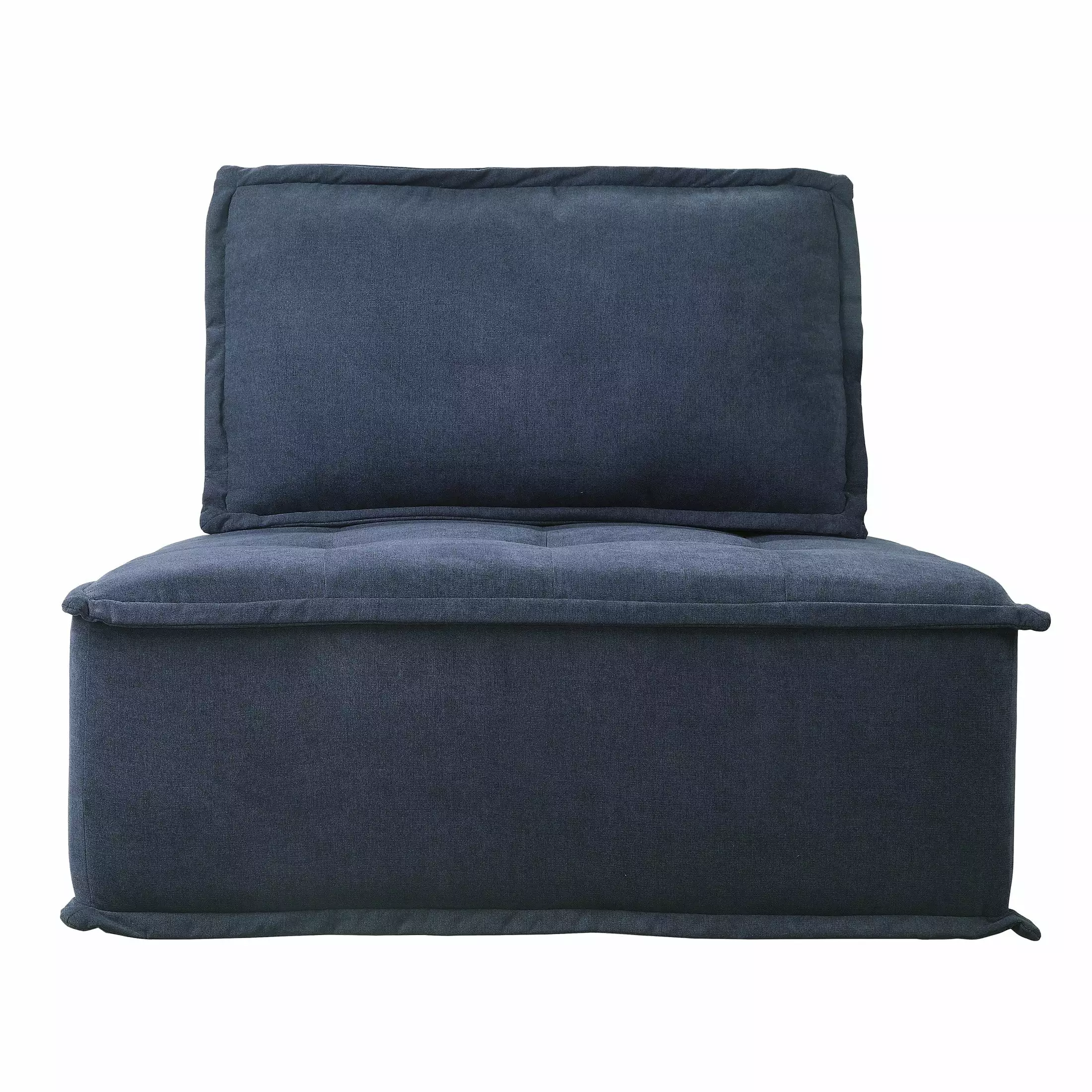 OakvillePark Lantana Fabric Upholstered Modular Sectional Sofa Unit. Blue