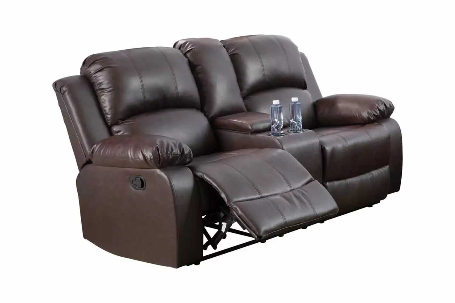 PonLiving Furniture Sonja Living Room 18 Manual Rocker Recliner Brown Loveseat Sonja Living Room 18 Manual Recliner Brown Loveseat