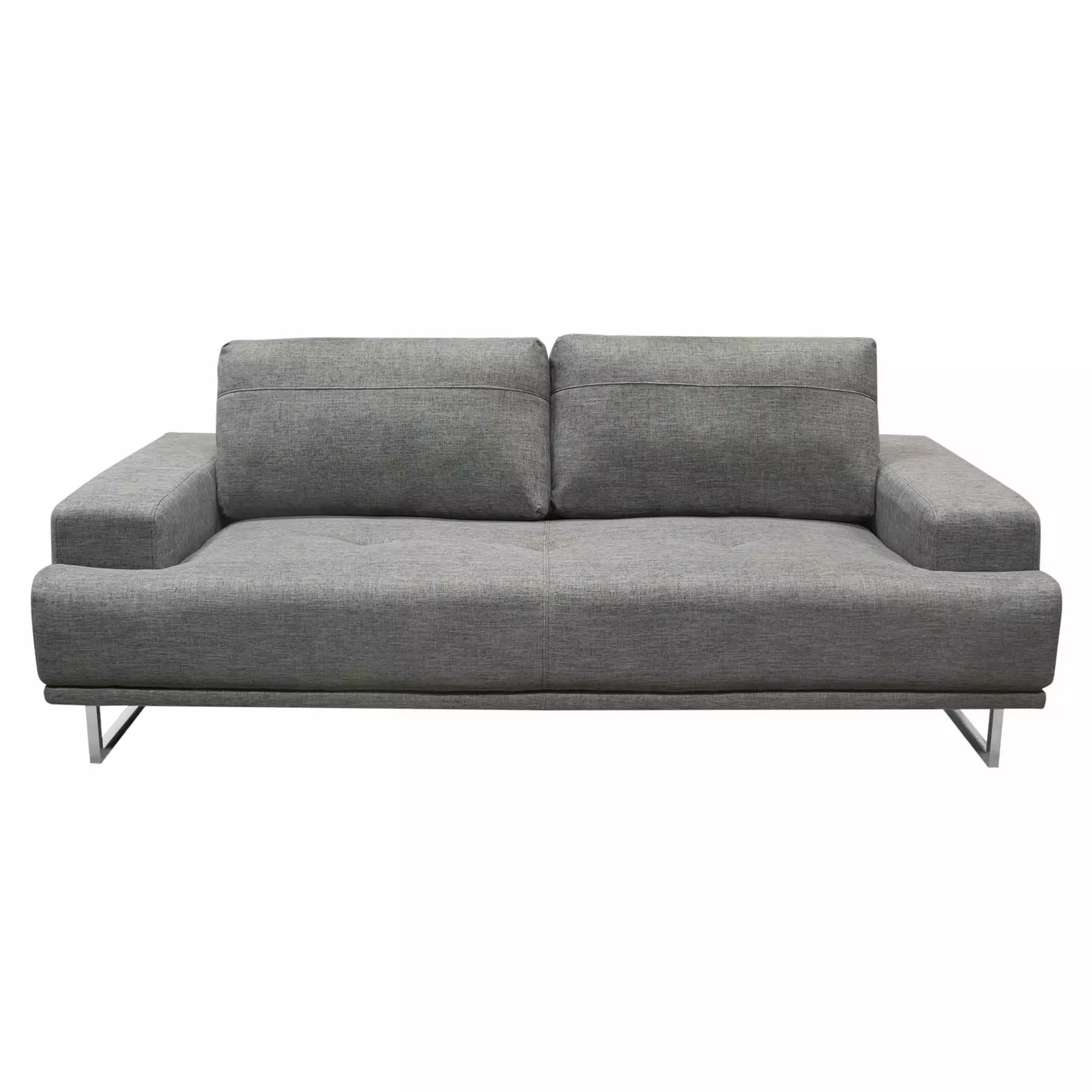 Russo Sofa w/ Adjustable Seat Backs in Space Grey Fabric by Diamond Sofa