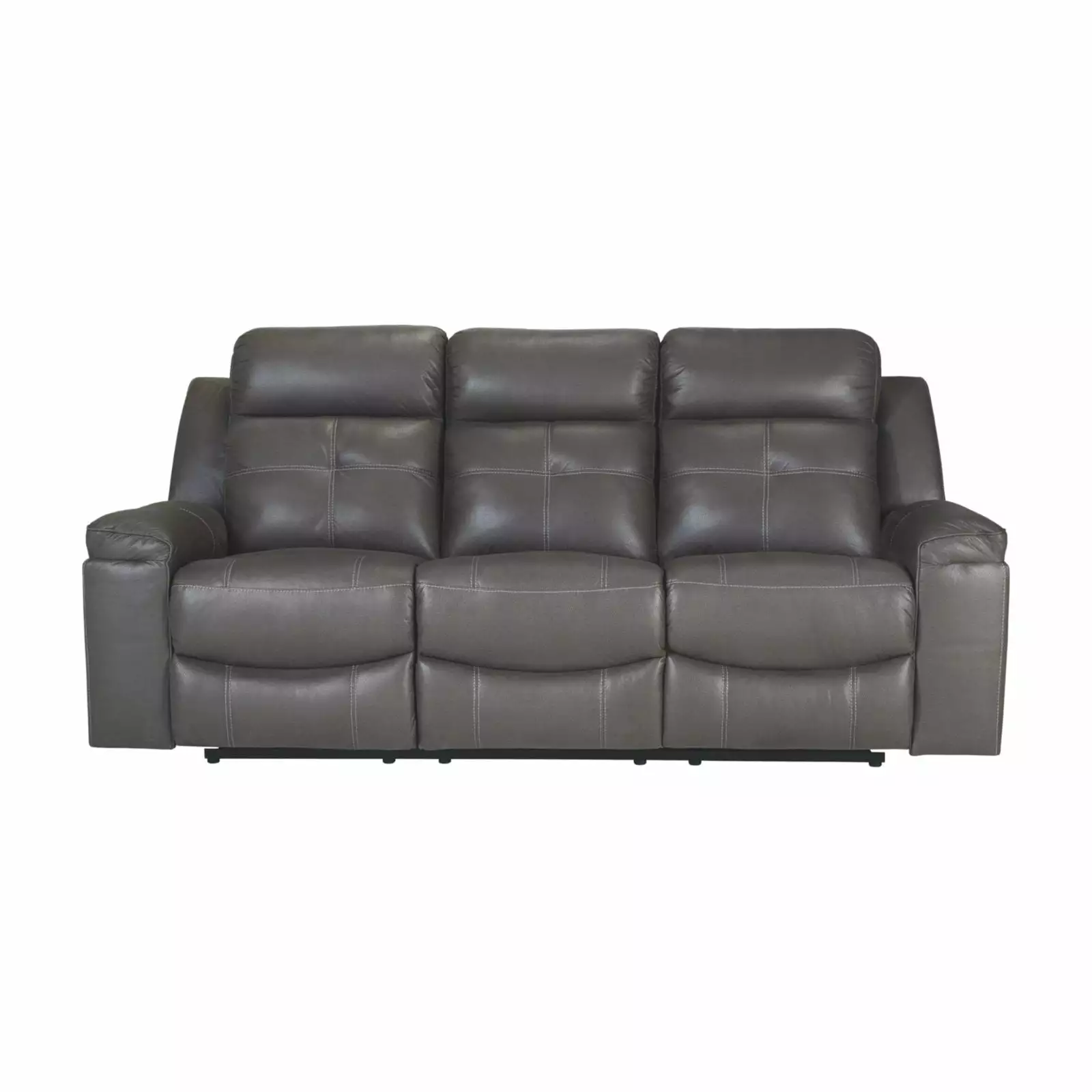 Signature Design by Ashley Jesolo Reclining Sofa in Dark Gray