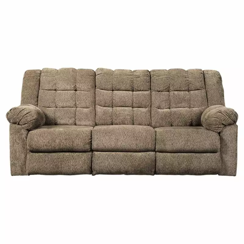 Signature Design by Ashley Workhorse Reclining Sofa in Cocoa