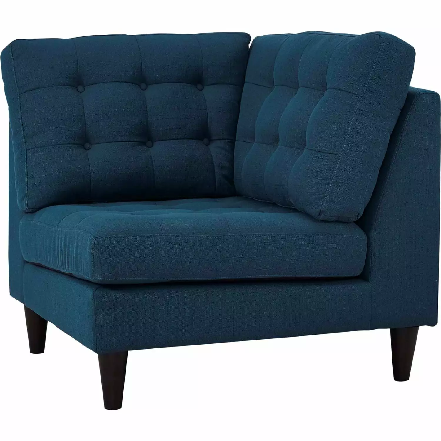 Sofa Couch. Azure Navy Blue. Fabric. Living Kitchen Cafe Bistro Hospitality Restaurant. Modern Contemporary HB33087