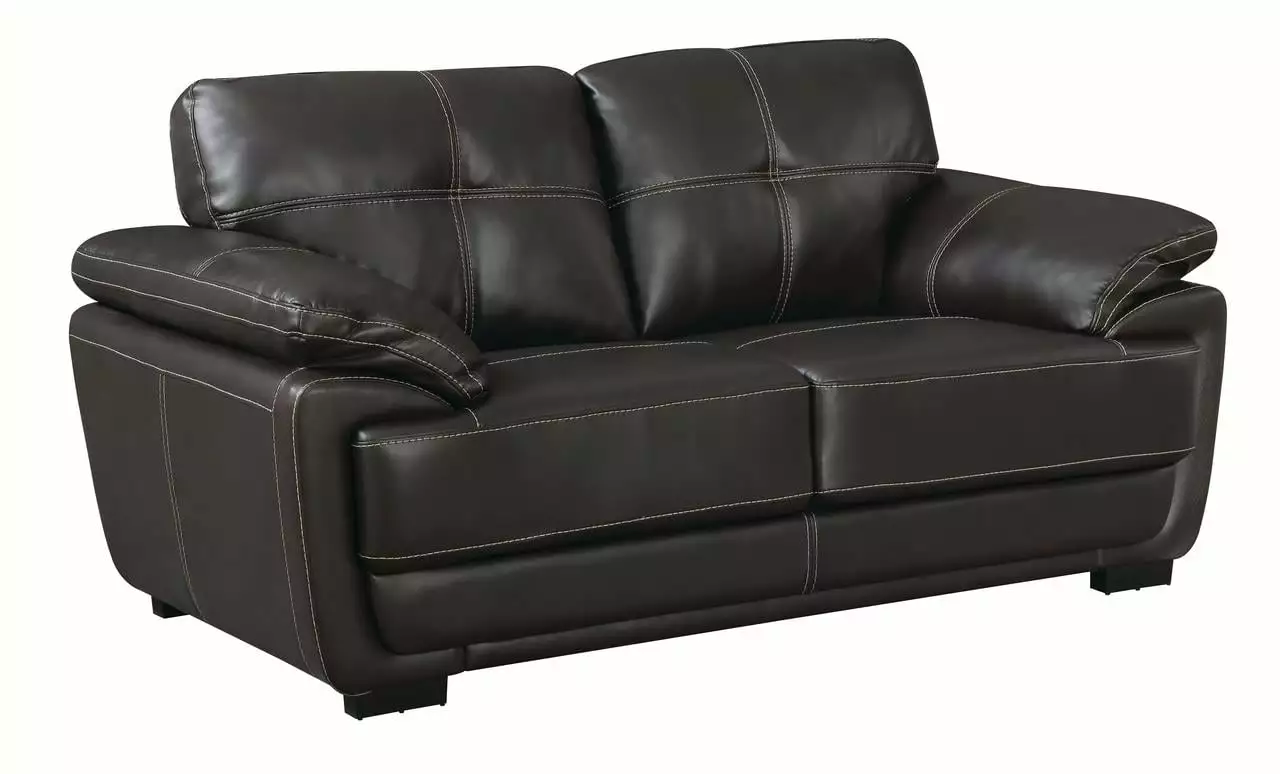 Zenon Pillow Top Arm Loveseat Brown