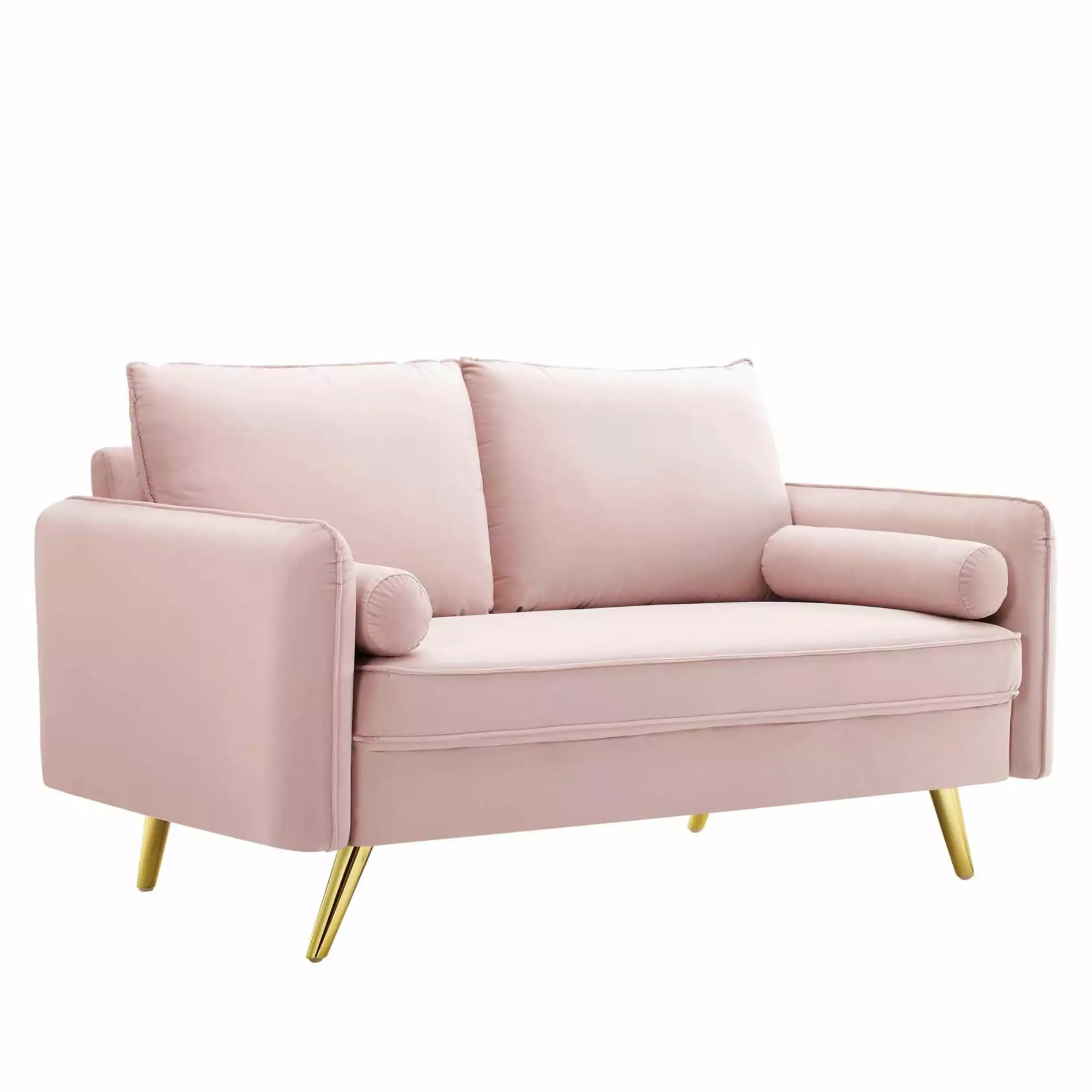 Ergode Revive Performance Velvet Loveseat - Pink