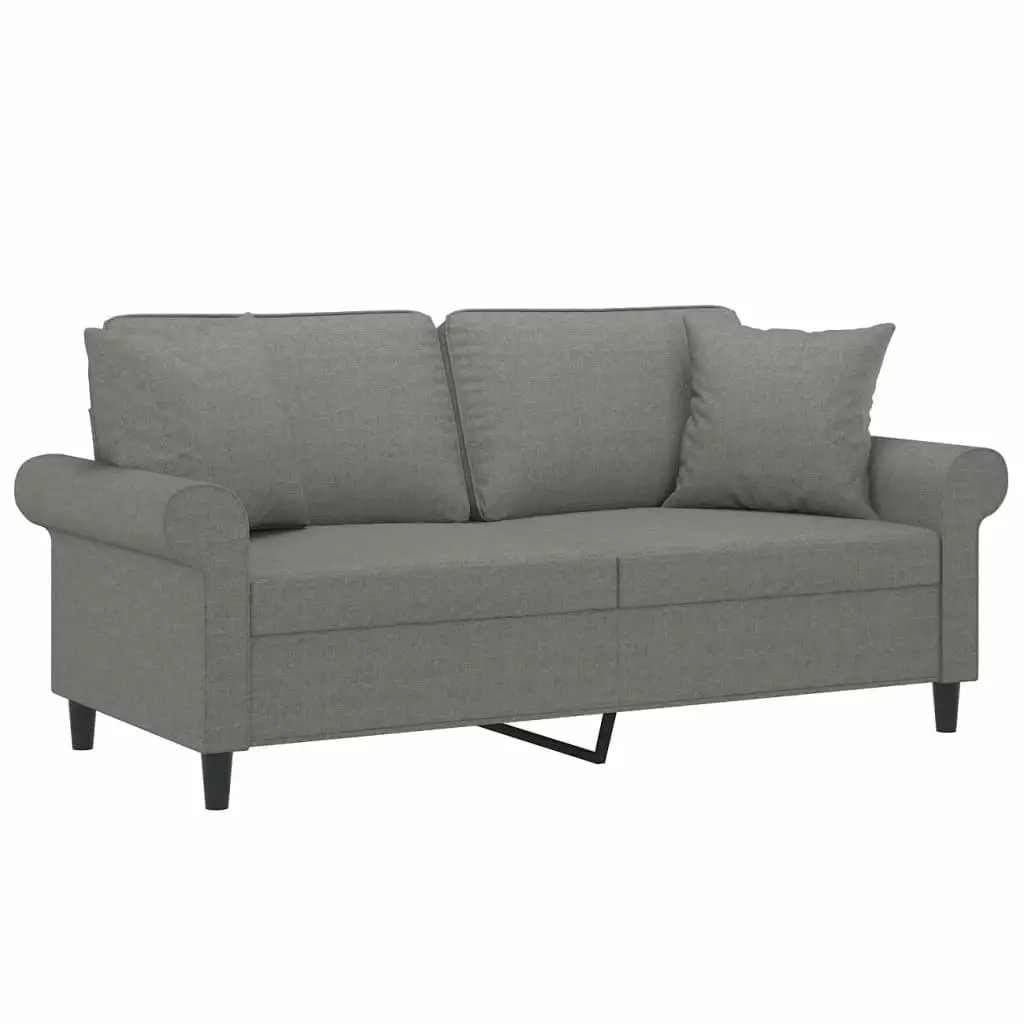 vidaXL Sectional Sofa Couch with Pillows and Cushions for Living Room Fabric